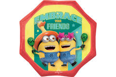 Foil Balloon - Shape - Octagon - Despicable Me "EMBRACE YOUR FRIENDS"
